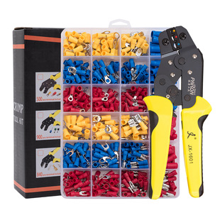 Cross-border e-commerce European-style pre-insulated terminal crimping pliers combination set cold-pressed terminal pliers crimping terminal set