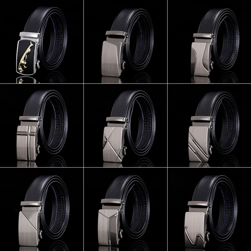 Kaijuezun men's belt business casual black sports car automatic buckle gift belt manufacturer wholesale
