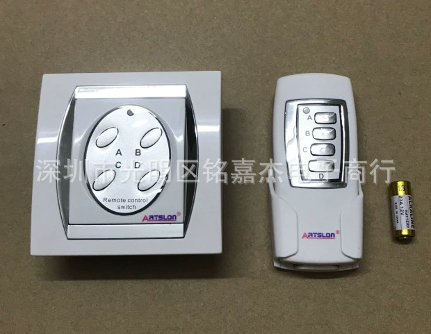 4-х панельный выключатель питания беспроводной электронный пульт дистанционного управления 4 клавиша Кнопка для поворот настенного пульта пульта выключатель света