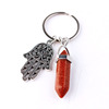 Fashionable crystal, pendant, metal multicoloured keychain