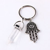 Fashionable crystal, pendant, metal multicoloured keychain