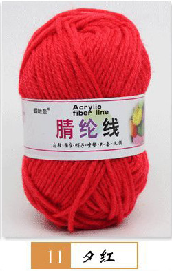 Hilo acrílico de cuatro hilos fibra persa modificada hilo de lana de poliéster hilo hecho a mano para niños 25g grupo 12 traje de color fabricante de hilo de bricolaje