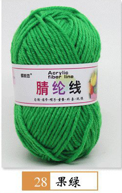 Hilo acrílico de cuatro hilos fibra persa modificada hilo de lana de poliéster hilo hecho a mano para niños 25g grupo 12 traje de color fabricante de hilo de bricolaje