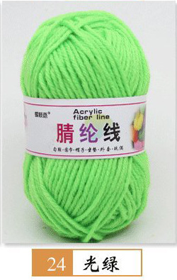 Hilo acrílico de cuatro hilos fibra persa modificada hilo de lana de poliéster hilo hecho a mano para niños 25g grupo 12 traje de color fabricante de hilo de bricolaje