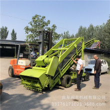 高低可调牛窖池铲草机加厚槽钢青贮取料机自走式农用切碎机