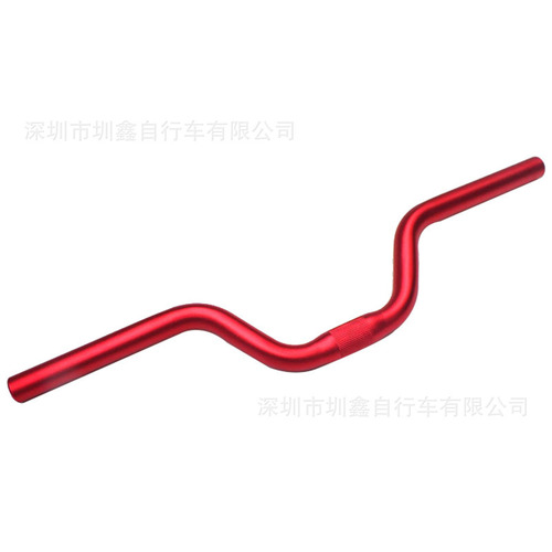 Cross-border dead speed bicycle aluminum alloy handlebar anode handlebar 25.4*520MM long 80MM high angle bicycle