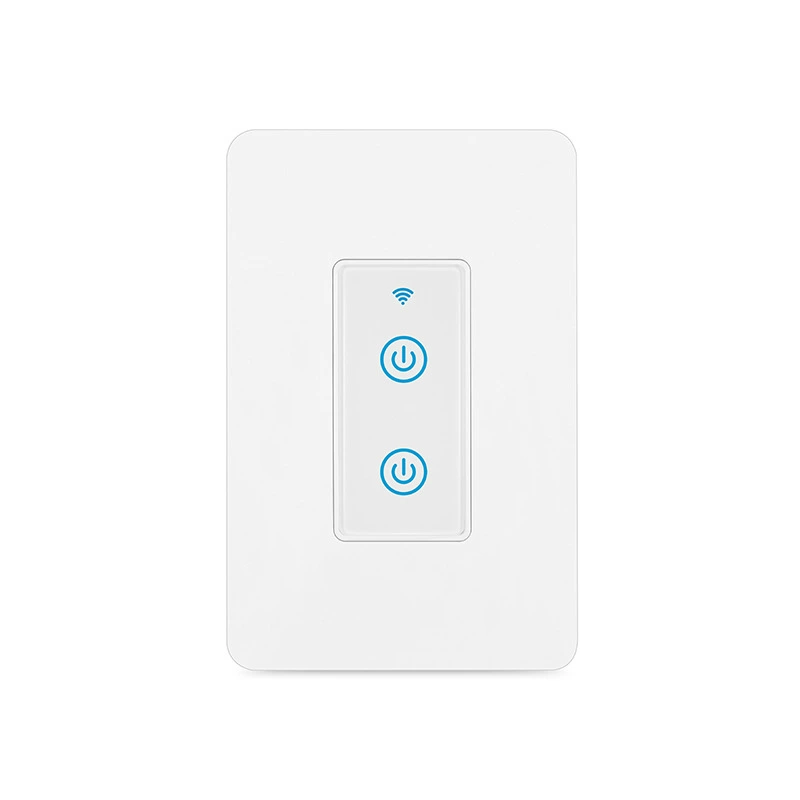 Беспроводной умный выключатель DS-123-2D, Wi‑Fi сенсорный двойной, совместим с Alexa & Google Assistant