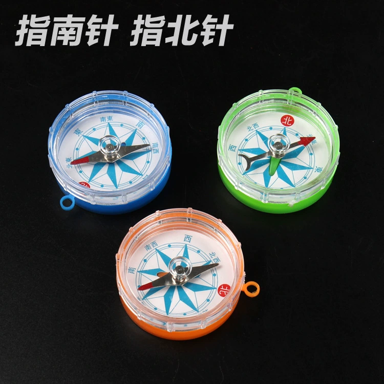 Английский компас, пластиковый компас, компас, обучающее экспериментальное оборудование для начальной и средней школы, маленькая магнитная игла, английская модель