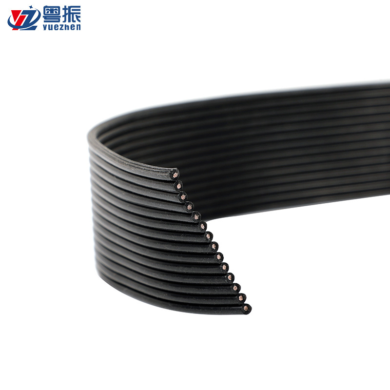 现货供应14p软排硅胶耐高温电子线AWG特软高温200°C硅胶并排电线