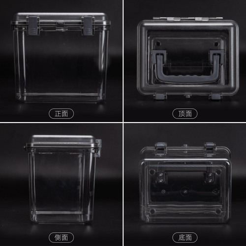 Portable household storage box storage box moisture-proof storage box plastic thickened transparent electronic moisture-proof storage box