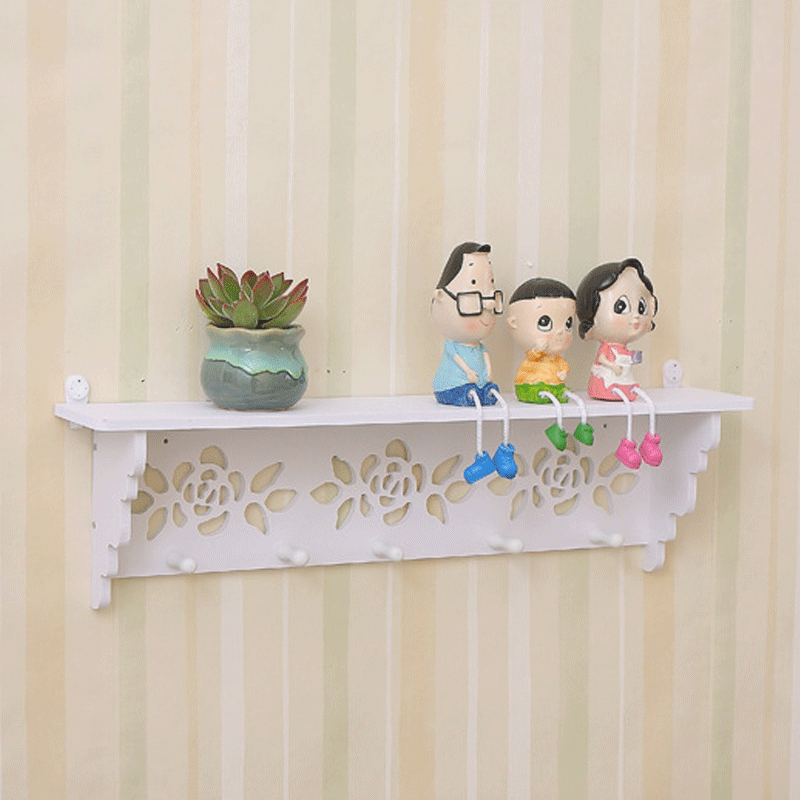 Estante de almacenamiento montado en la pared simple moderno montado en la pared gancho de llave decorativa dormitorio pared pasillo gancho de la capa estante decorativo