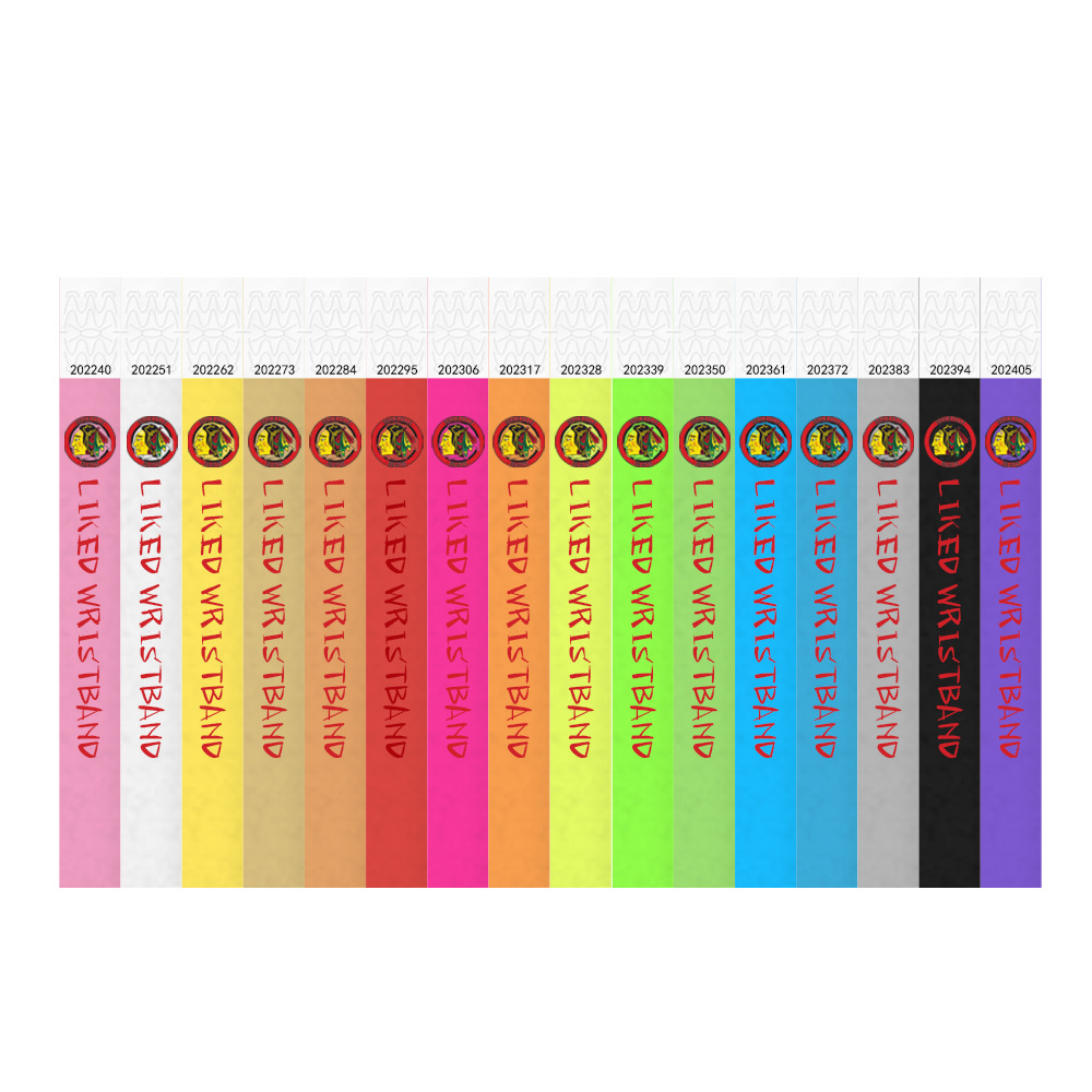 Disposable waterproof children's bracelet for amusement parks