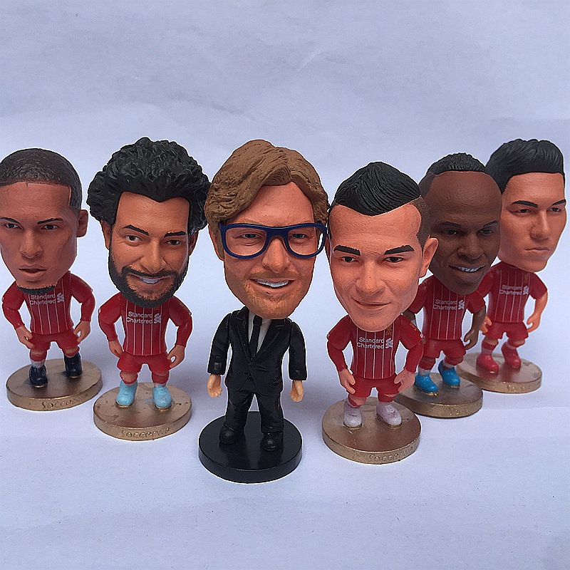 Soccer Doll Ronaldo Messi Liverpool Salah Levan Neymar Star Doll Model Fan Supplies