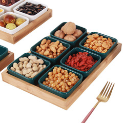 Fruit Plate Home Divided Candy Pastry Tray Living Room Snack Nut Box Restaurant Hotel Snack Plate Wholesale