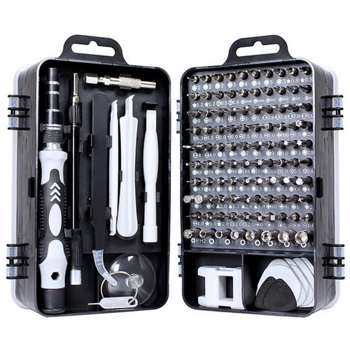 WEEKS wholesale watch and mobile phone disassembly and repair tools chrome vanadium steel CRV115 in 1 multi-purpose screwdriver set