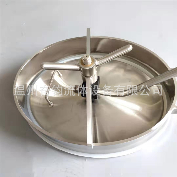 奋钧管件304/316卫生级不锈钢椭圆内开人孔 罐上配件椭圆内开人孔