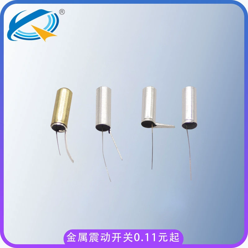 Переключатель вибрации с одной прямой ножкой SW-580 переключатель вибрации Metal Shell серии Позолоченный пружинный переключатель с плоской ножкой
