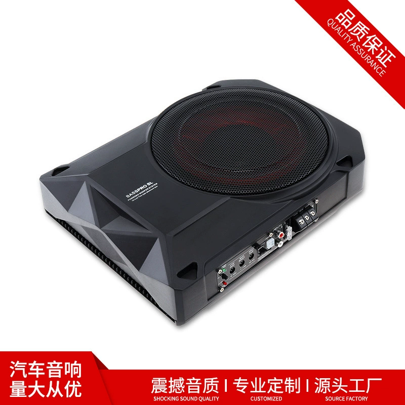 Оптовый 10-дюймовый мощный тонкий автомобильный сабвуфер 12 В чистый бас, опирающийся на волк, автомобильный аудио динамик