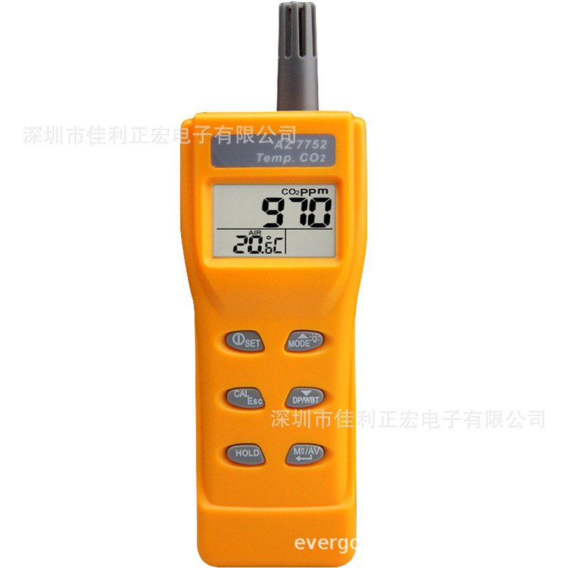 AZ7752二氧化碳气体浓度检测仪 二氧化碳测定仪 CO2报警器