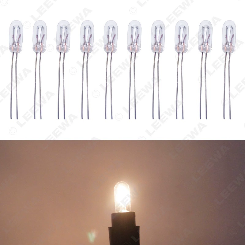 Factory direct sales Car light 12V 1W T4 car instrument lamp Halogen bulb Warm white light
