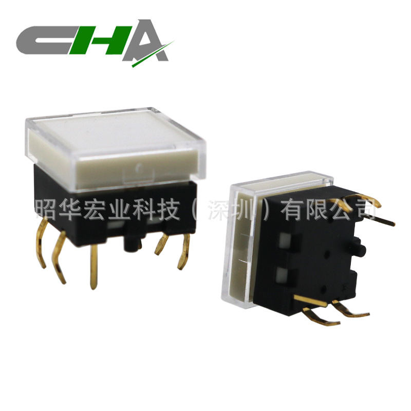 深圳CHA昭华品牌 发光带灯开关 C3012A系列13.3X13.3水晶盖