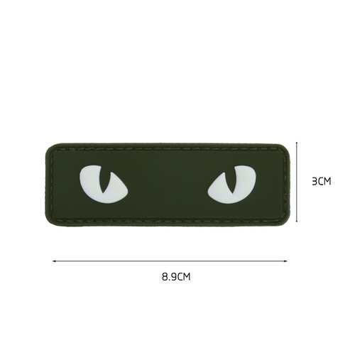Luminous Cat Eye Morale Patch Tactical Adhesive Seal Little Devil Fast Helmet Velcro Seal Military Combat Identification Seal
