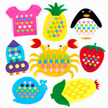 DIY不织布编织教具儿童手工幼儿园早教区域区角益智玩具环境布置