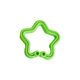 Children's plastic toys five-pointed star open ring toy rubber ring sample can be fixed baby plastic toy accessories wholesale