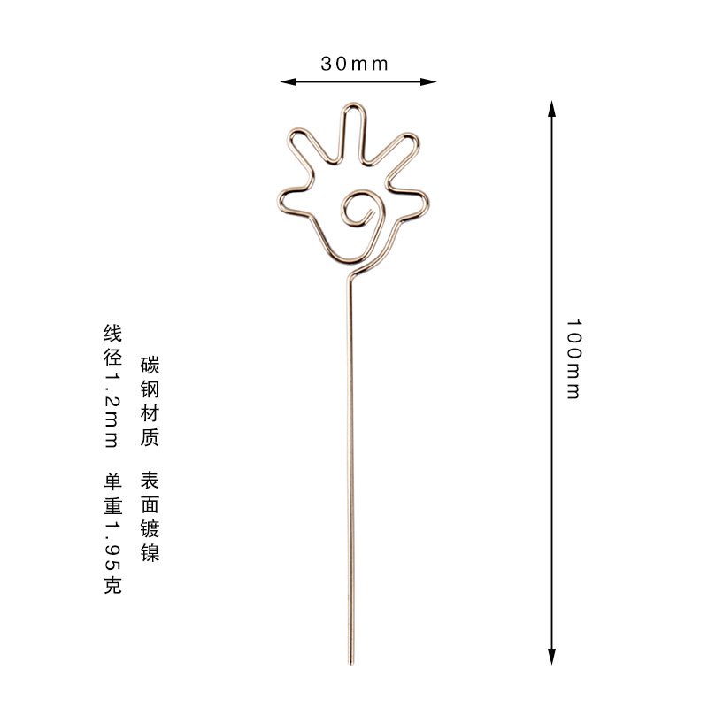 [Ventas directas de fábrica] DIY hecho a mano de arcilla de dibujos animados nota clip de alambre de acero enchufe de arcilla de color suave cerámica accesorios hechos a mano