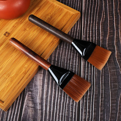 廠家批發大號黑檀木電木刷 雙用茶掃茶盤清掃茶具配件扁頭電木刷