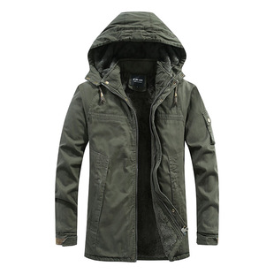 2019 New Winter Youth Cotton-Padded Jacket for Men, Mid-Length Winter Slim-Fit Men's Cotton-Padded Thick Coat, Men's Cotton-Padded Jacket, European Style