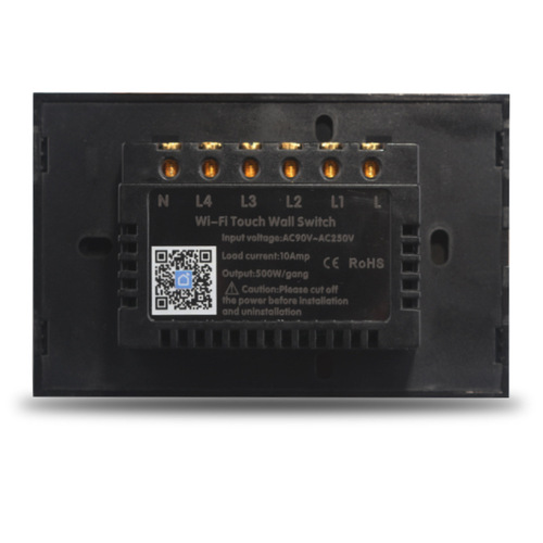 New American standard speed-adjustable smart touch switch WIFI switch mobile phone control smart switch tempered glass panel