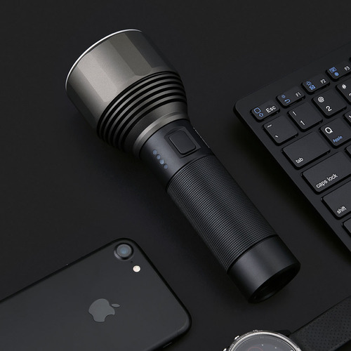 Natuo outdoor strong light flashlight portable high-power long-range rechargeable led xenon lamp high-brightness handheld flashlight