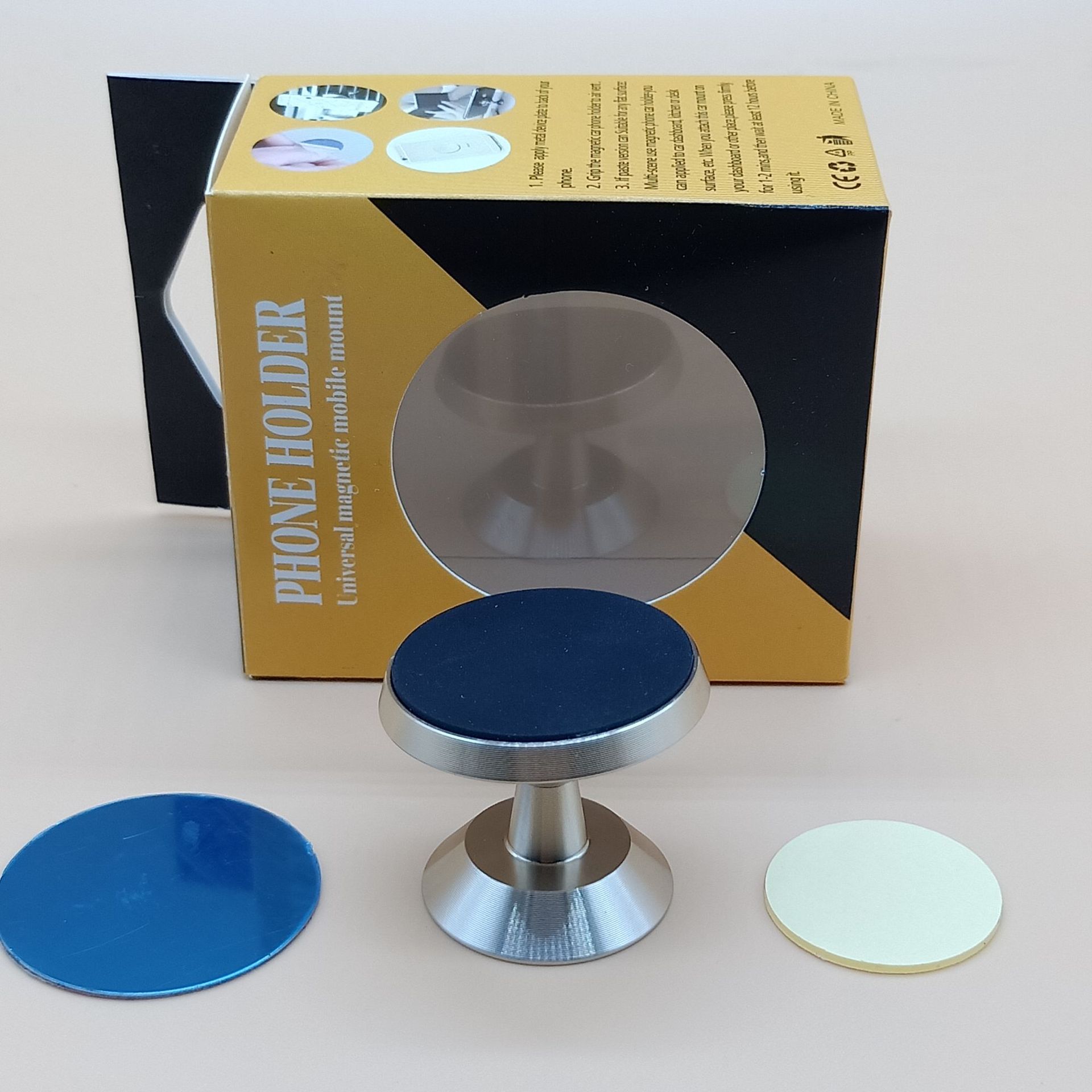 Soporte magnético del teléfono móvil coche adecuado para la navegación 360 grados todo metal ventosa imán adhesivo soporte