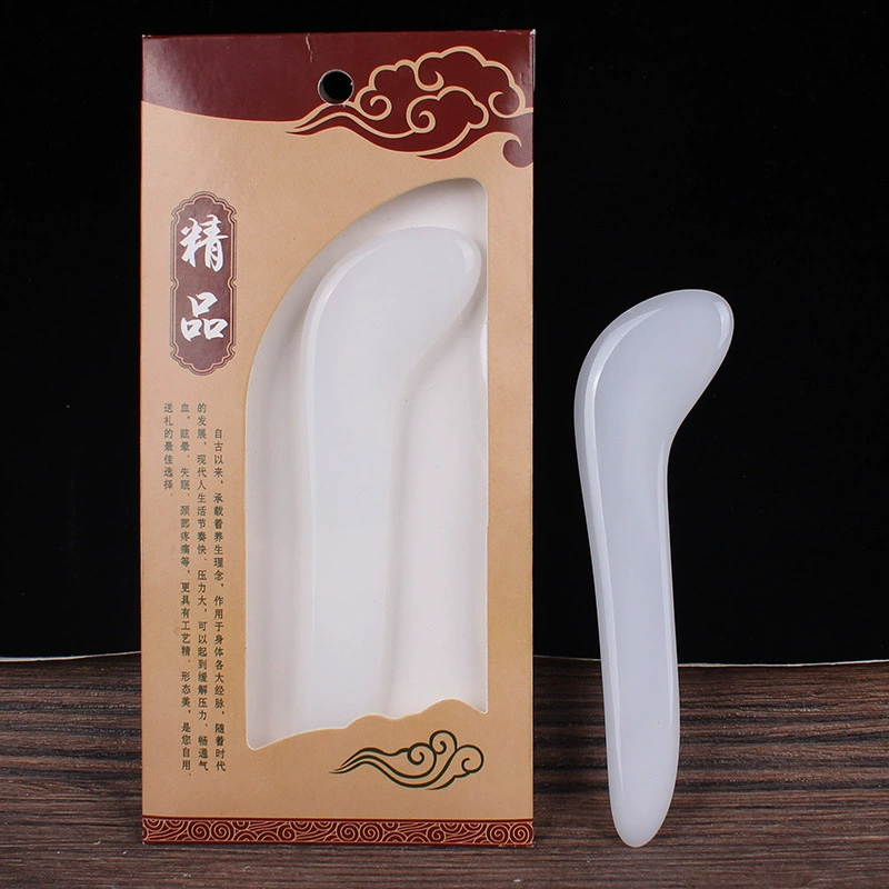 [面部脸部全身通用经络水晶拨经棒点穴笔鱼形刮脸拨筋棒玉石按摩板]