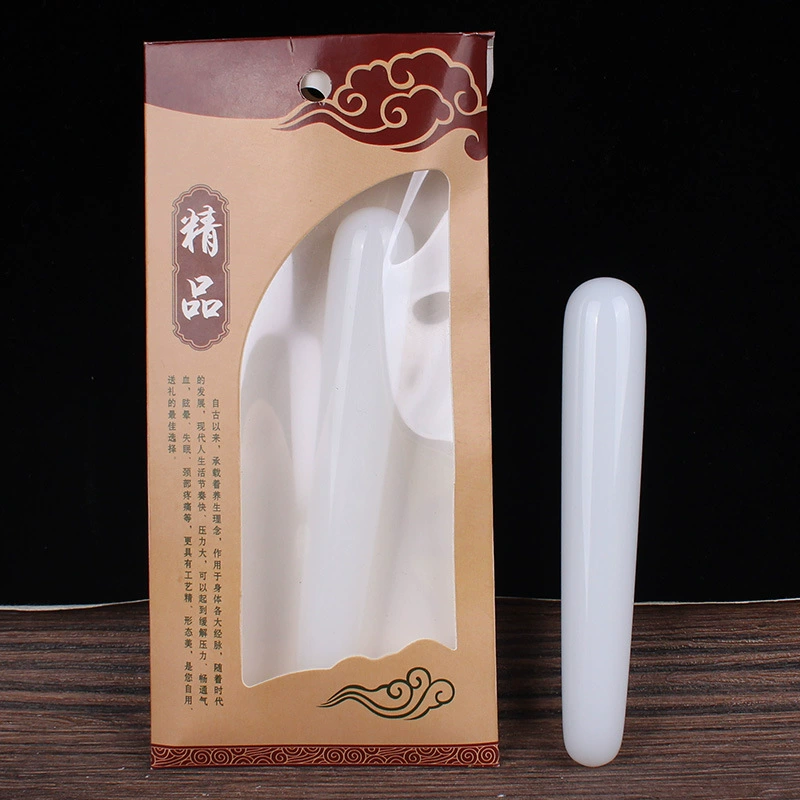 [面部脸部全身通用经络水晶拨经棒点穴笔鱼形刮脸拨筋棒玉石按摩板]