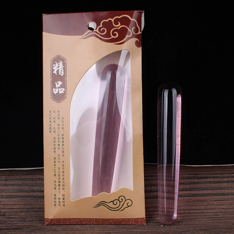 [面部脸部全身通用经络水晶拨经棒点穴笔鱼形刮脸拨筋棒玉石按摩板]