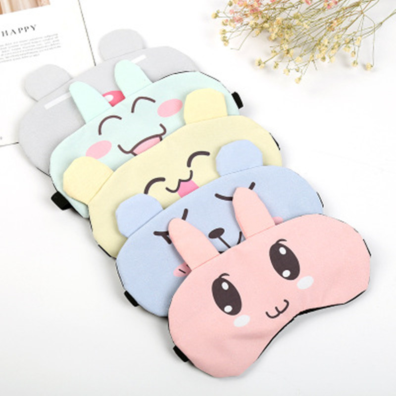 Conejo de dibujos animados máscara de ojo para dormir dibujos animados lindo sombreado hielo comprimir máscara de ojo bolsa de hielo en stock