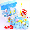 Children's toy, set, doctor uniform, stethoscope, family realistic storage box for boys and girls