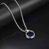 Men's necklace hip-hop style, pendant stainless steel, chain, accessory, jewelry, Korean style, simple and elegant design