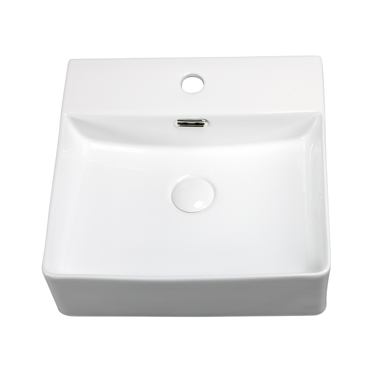 Lavabo de encimera, lavabo artístico, lavabo de cerámica integrado, lavabo Chaozhou, moderno y minimalista. image 5