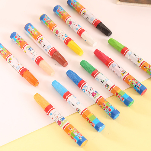 Cartoon colored painting 12 colors 24 colors 36 colors oil pastels children's doodle crayons wholesale student learning supplies T