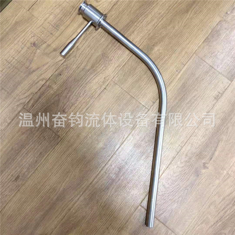 厂家直供卫生级不锈钢肘形阀转轴阀取酒阀出酒阀发酵罐转向阀