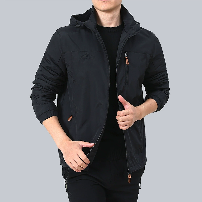 Новая мужская осенне-зимняя бархатная утолщенная куртка с капюшоном, мужские брюки с несколькими клапанами и карманами, съемная шапка, куртка 1298.