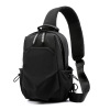 Men's one-shoulder bag, sports waterproof bag, nylon street chest bag, bag strap, small bag, backpack, Korean style