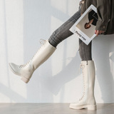 Демисезонные ботинки, высокие сапоги в английском стиле, коллекция 2021, большой размер