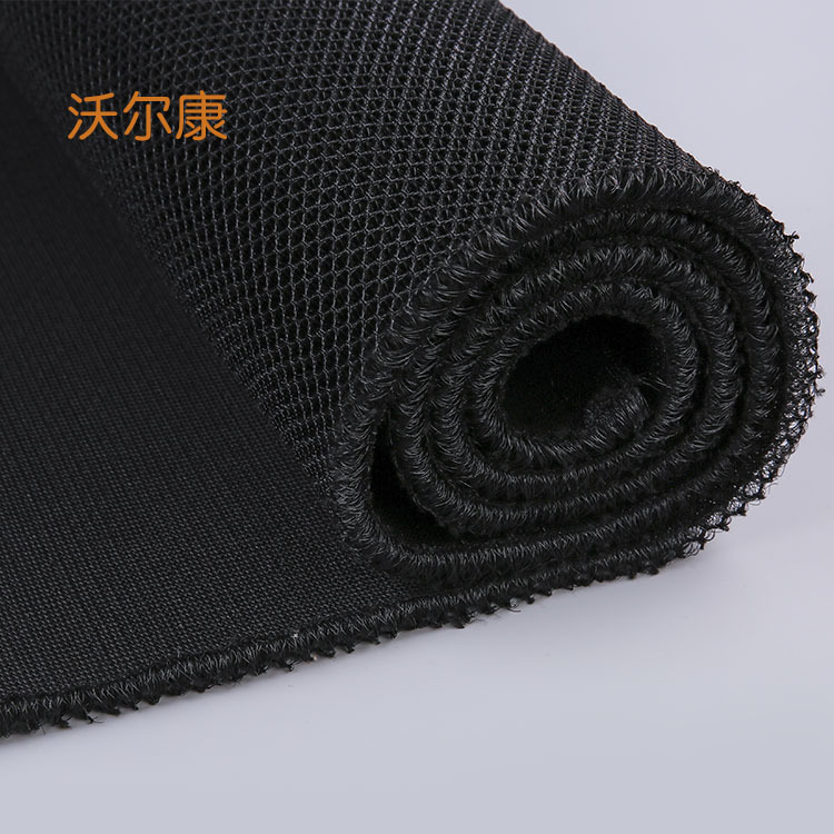 厂家直销黑色汽车坐垫三明治网布现货 8mm厚涤纶3d网眼布