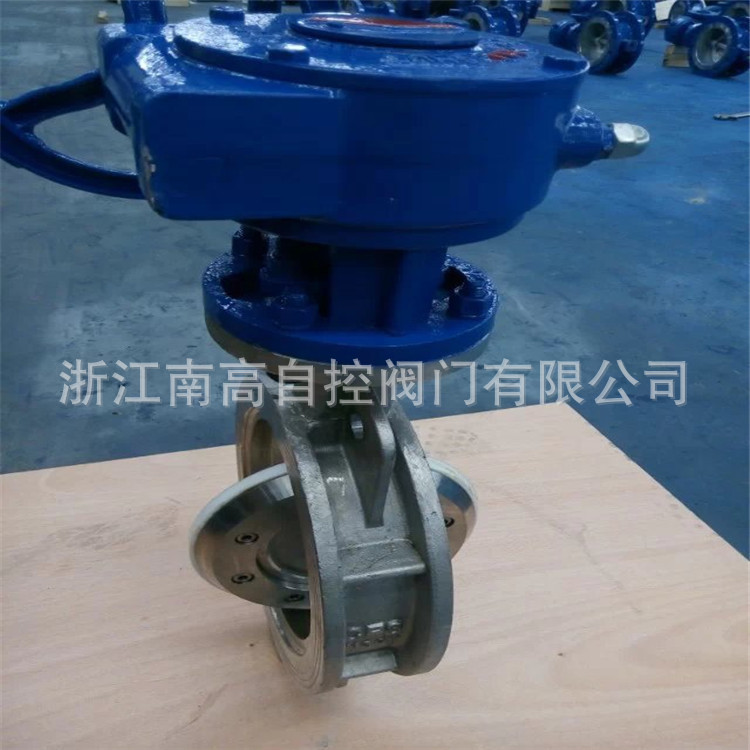D373F-10P DN125手动蜗轮蝶阀   软密封对夹不锈钢蝶阀