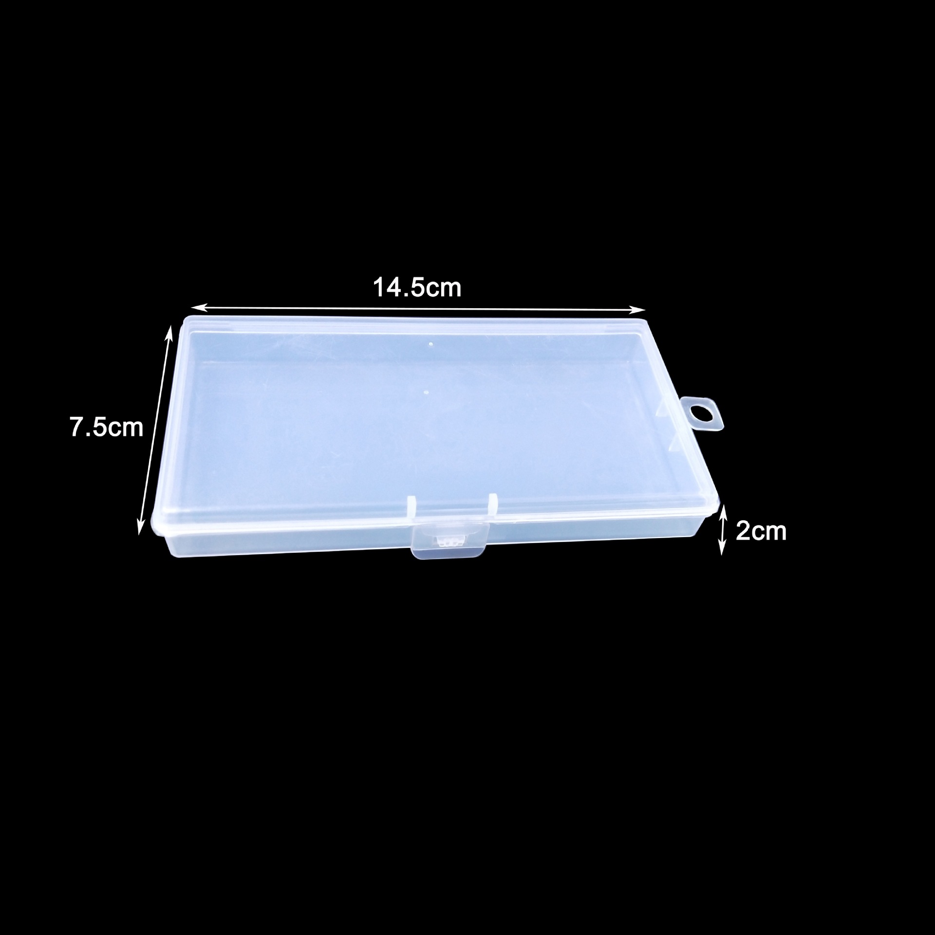 Caja de muestra de plástico rectangular transparente caja vacía caja de inyección a juego cero caja de embalaje caja de almacenamiento de herramientas caja al por mayor PP largo