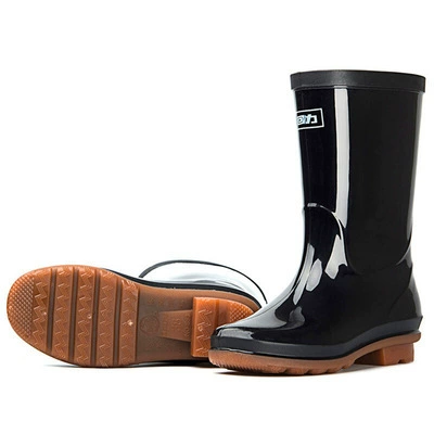 Оптовая продажа женских резиновых сапог из ПВХ 853, износостойкая резиновая подошва, нескользящие, водонепроницаемые, до середины голени.